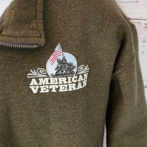 Gildan men's 1/4 zipped pullover